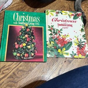 Vintage "Christmas with Southern Living" Books - 1986 and 1994